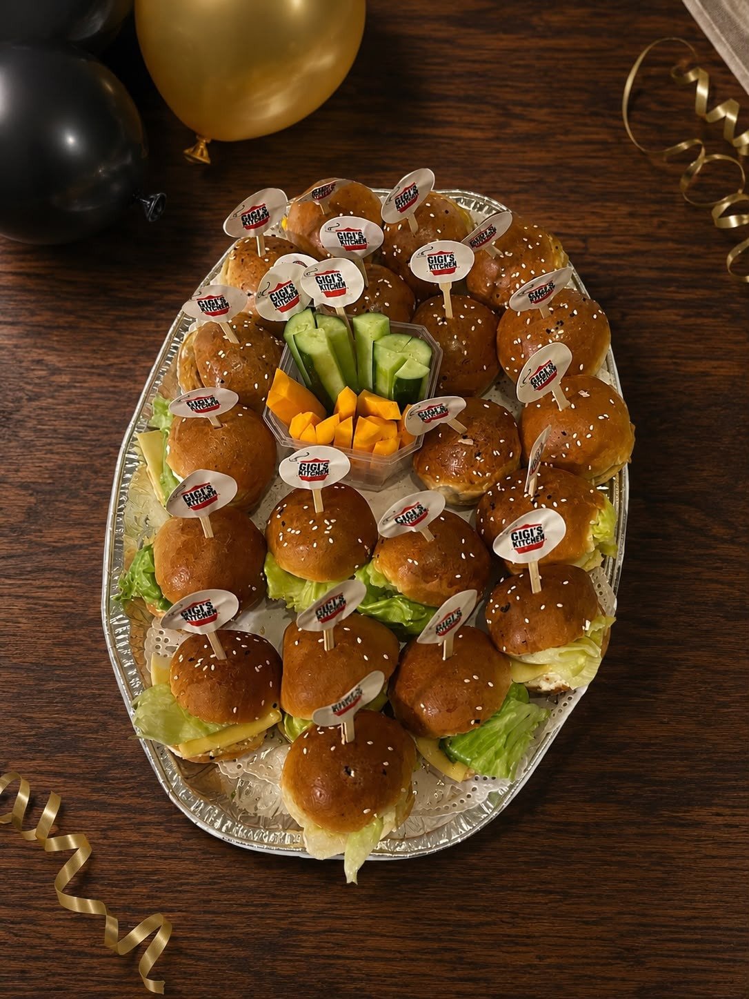20 Small Burger Sandwiches – Kaiser Bread